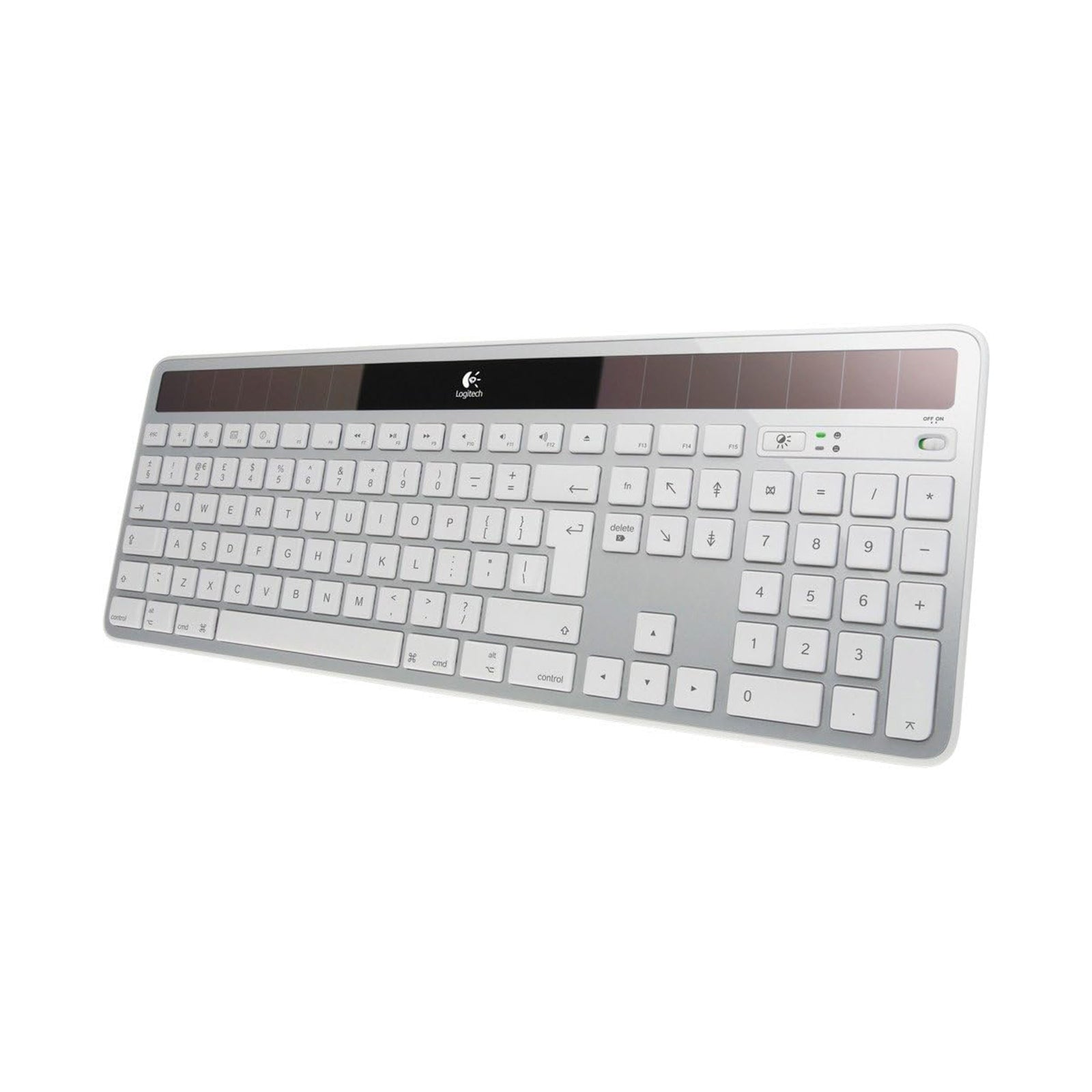Logitech K750 Wireless Solar Powered Keyboard - White